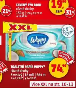 Penny Market Wippy toaletní papír nabídka