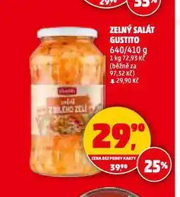 Penny Market Gustito zelný salát nabídka