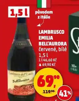 Penny Market Lambrusco emilia bell'aurora nabídka
