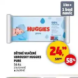 Penny Market Huggies dětské vlhčené ubrousky nabídka