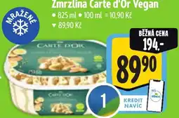 Albert Zmrzlina Carte d'Or Vegan nabídka