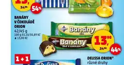 Penny Market Orion banány v čokoládě nabídka
