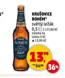 Penny Market Pivo krušovice bohém nabídka