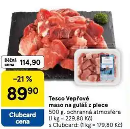 Tesco Vepřové maso na guláš z plece nabídka