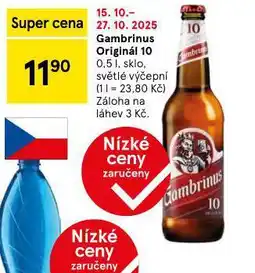 Tesco Gambrinus 10 originál nabídka
