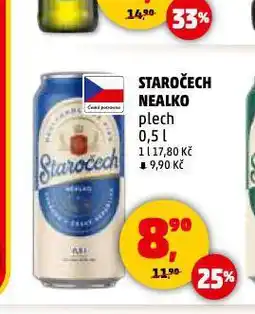 Penny Market Pivo staročech nealko nabídka