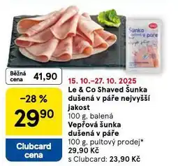 Tesco Vepřová šunka dušená v páře nabídka