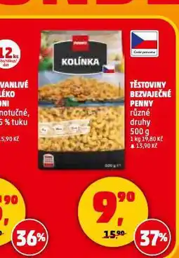Penny Market Bezvaječné těstoviny nabídka