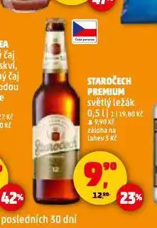 Penny Market Pivo staročech nabídka