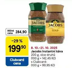 Tesco Jacobs instatní káva nabídka