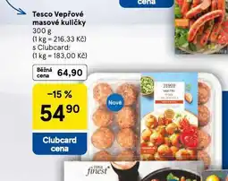 Tesco Vepřové masové kuličky nabídka