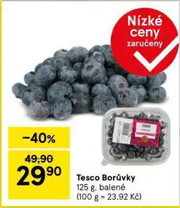 Tesco Borůvky nabídka