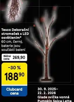 Tesco Dekorační stromeček s led osvětlením nabídka