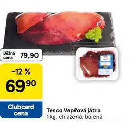 Tesco Vepřová játra nabídka