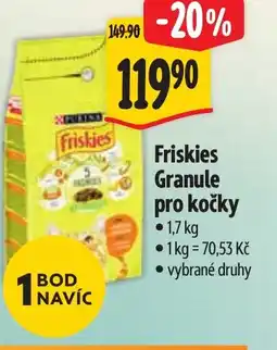 Albert Friskies Granule pro kočky nabídka
