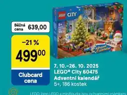 Tesco Lego city advetní kalendář nabídka