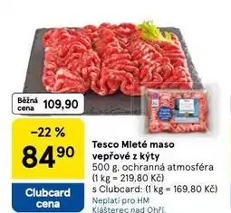 Tesco Mleté maso vepřové z kýty nabídka