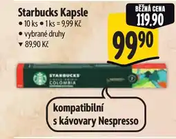 Albert Starbucks Kapsle nabídka