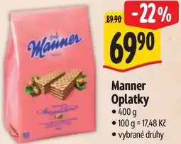 Albert Manner Oplatky nabídka