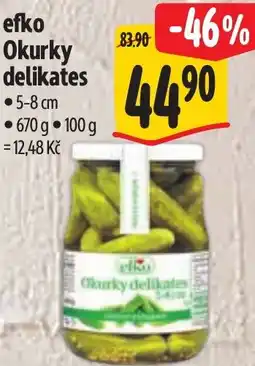 Albert Efko Okurky delikates nabídka