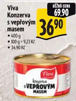 Albert Viva Konzerva S vepřovým masem nabídka