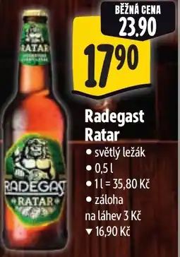 Albert Radegast Ratar nabídka
