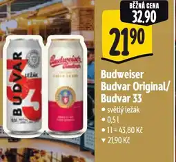 Albert Budweiser Budvar Original/ Budvar 33 nabídka