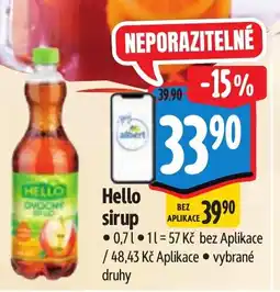 Albert Hello sirup nabídka