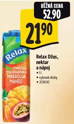 Albert Relax Džus, nektar a nápoj nabídka