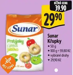 Albert Sunar Křupky nabídka