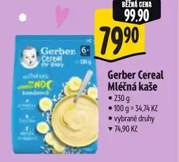 Albert Gerber Cereal Mléčná kaše nabídka