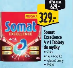 Albert Somat Excellence 4 v 1 Tablety do myčky nabídka