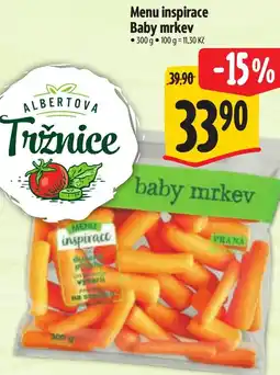Albert Menu inspirace Baby mrkev nabídka