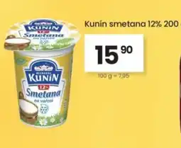 Kubík potraviny Kunín smetana 12% nabídka