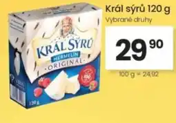Kubík potraviny Král sýrů nabídka