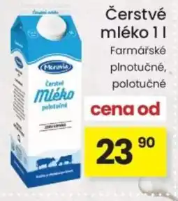 Kubík potraviny Čerstvé mléko nabídka