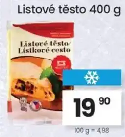 Kubík potraviny Listové těsto nabídka