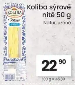 Kubík potraviny Koliba sýrové nitě nabídka