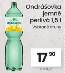 Kubík potraviny Ondrášovka jemně perlivá nabídka