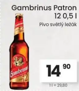 Kubík potraviny Gambrinus Patron 12 nabídka