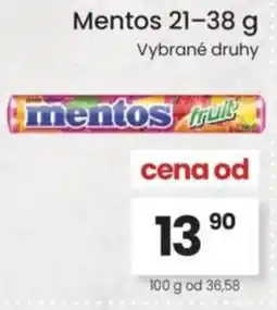 Kubík potraviny Mentos nabídka