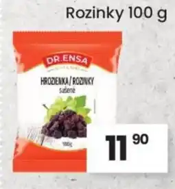 Kubík potraviny DR.ENSA Rozinky nabídka