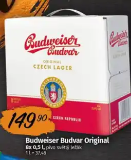 COOP TIP Budweiser Budvar Original nabídka