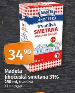 COOP TIP MADETA Jihočeská smetana 31% nabídka