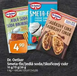 COOP TIP Dr.Oetker Smeta-fix/Jedlá soda/Skořicový cukr nabídka
