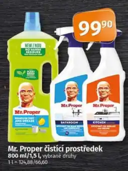 COOP TIP Mr. Proper čistící prostředek nabídka