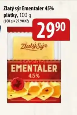 Bala Zlatý sýr Ementaler 45% plátky nabídka