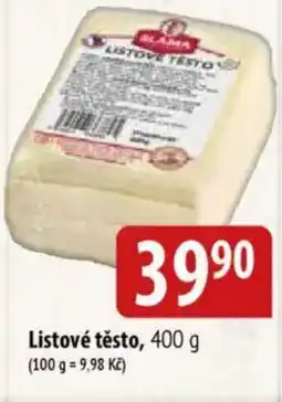 Bala Listové těsto nabídka