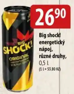 Bala Big shock! energetický nápoj nabídka