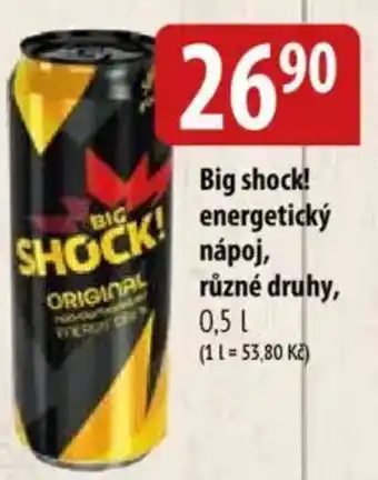 Bala Big shock! energetický nápoj nabídka